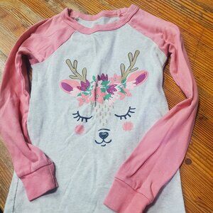 Girl deer PJ shirt